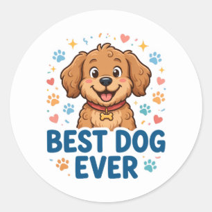 Melhor Cachorro de Todos os Tempos Adesivo