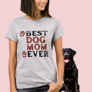 Melhor Cachorro Mãe Alguma Vez Palavra De T-Shirt