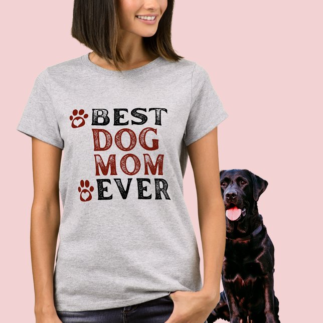 Melhor Cachorro Mãe Alguma Vez Palavra De T-Shirt (Criador carregado)