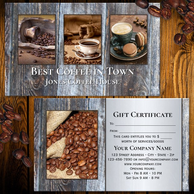 Melhor Café da Cidade Seu Fotos Certificado de Pre (Criador carregado)