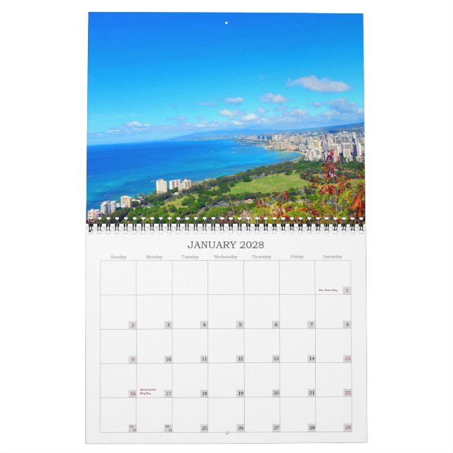 Melhor Calendário do Havaí 2023-2024 (Jan 2028)