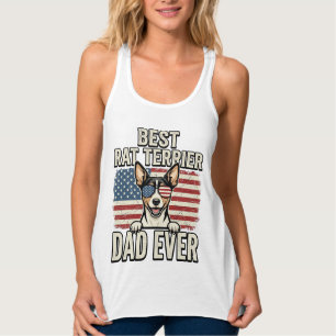 Melhor Camisa de Cão Patriótico do Pai do Rat Terr