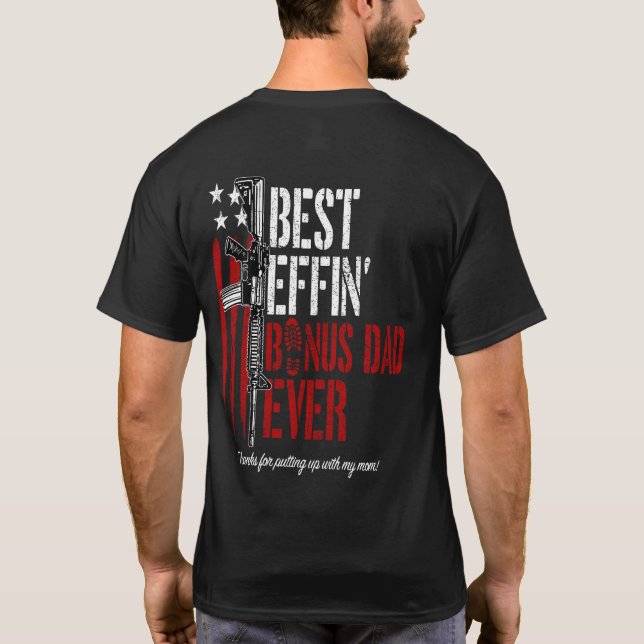 Melhor Camisa De Pai De Bônus Effin (Traseira) (Verso)