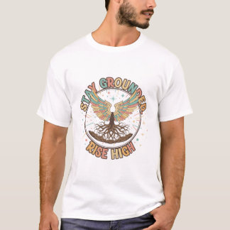 Melhor Camiseta Árvore Espiritual da Vida com Asas