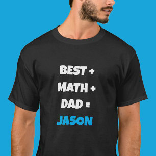 Melhor Camiseta Geek de Papai de Matemática