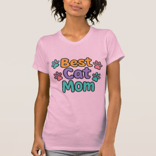 Melhor Camiseta Mãe de Gato - Design de Impressão 