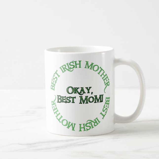 Melhor caneca de café à esquerda da Irlandesa Madr (Direita)