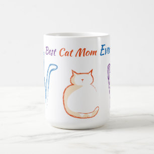 Melhor Caneca de Café de Mãe de Gato de Todos os T