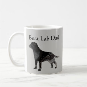 Melhor Caneca de Café Pai Black Lab Personalizar L