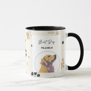 Melhor Caneca de Mamae de Cachorro – Ilustração de