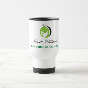 Melhor Caneca de viagem de Golfer de Nome Personal