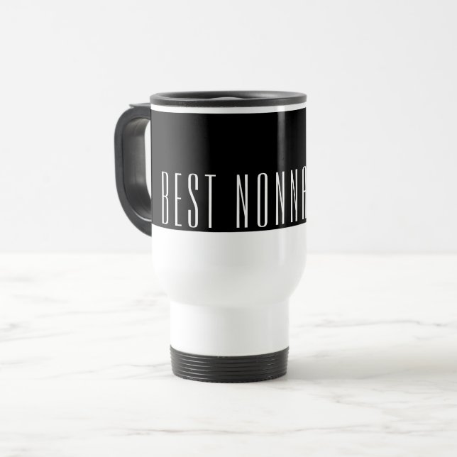 Melhor Caneca de Viagem NONNA de Sempre (Frente Esquerda)