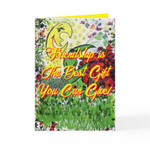 Melhor cartão de aniversário de presente de amizad