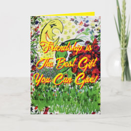 Melhor cartão de aniversário de presente de amizad