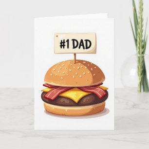Melhor Cartão de Arte de Sanduíche do Papai