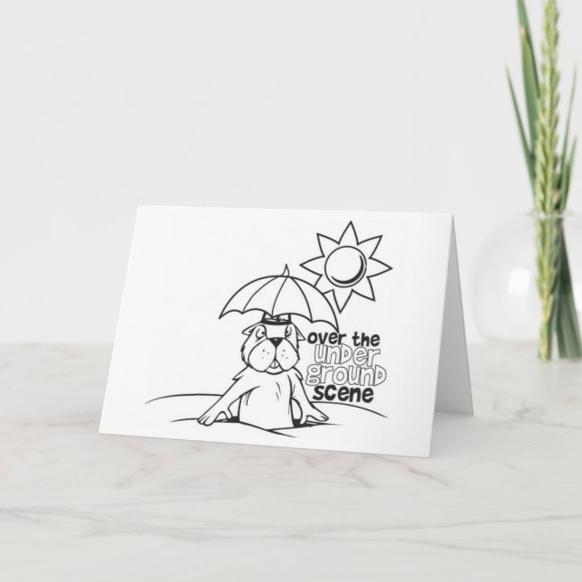 Melhor Cartão de Dia do Groundhog (Frente)