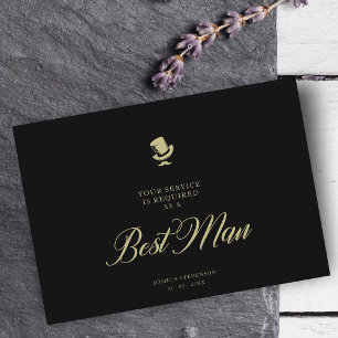 Melhor Cartão de Proposta Minimalista De Casamento