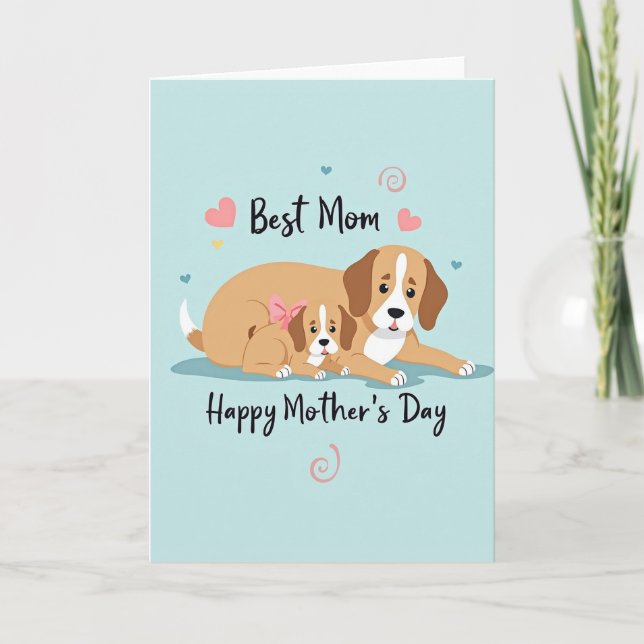 Melhor Cartão do Dia das Mães para Mãe (Frente)