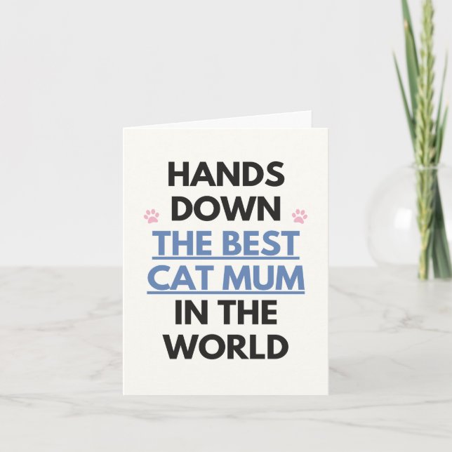 Melhor Cartão para Mãe de Gato (Frente)