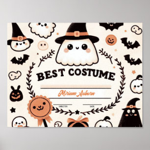 Melhor Certificado de Costume - Poster de tema fan