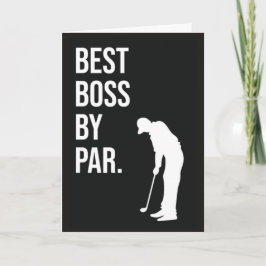 Melhor Chefe Por Par Cartões Engraçados de Golfe P