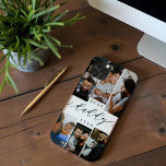 Melhor Colagem de Fotos do Dia de os pais de Scrip<br><div class="desc">Envie ao seu pai um belo presente de Dia de os pais personalizado que ele vai apreciar para sempre. Capa de telefone de colagem de fotos personalizadas especiais da família de Dias de os pais para exibir suas fotos e memórias especiais da família. Nosso design apresenta um simples design de...</div>