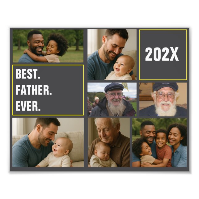 Melhor Colagem de Fotos e Texto Personalizado do P (Frente)