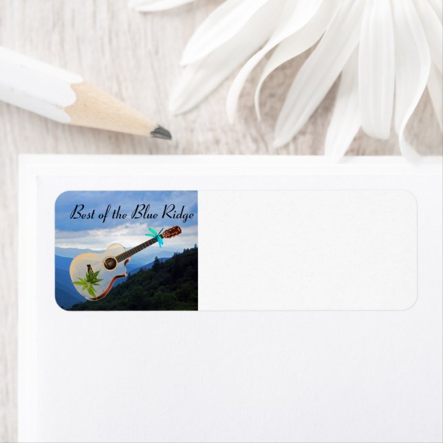 Melhor da etiqueta de endereço de devolução Blue R (Insitu)