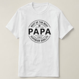 Melhor de Todos Camiseta Papa de Qualidade Superio