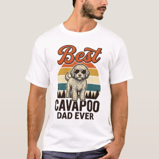 Melhor Design de Camisa de Cachorro Vintage Cavapo