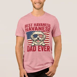 Melhor Design de Camisa de Cão Patriótico do Pai H