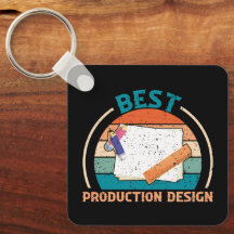 Melhor Design de Produção - Chaveiro de Estilo Ret