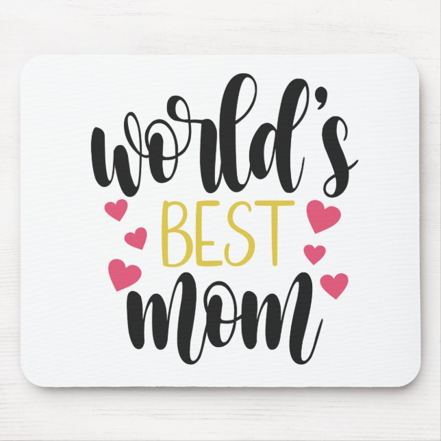 Melhor Dia de as mães da Mãe do Mundo | Mousepad (Frente)