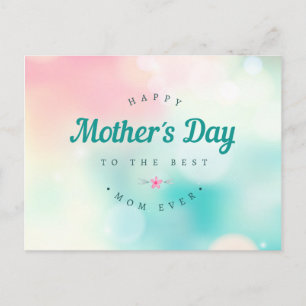 Melhor Dia de as mães Feliz da Mãe Cartão postal