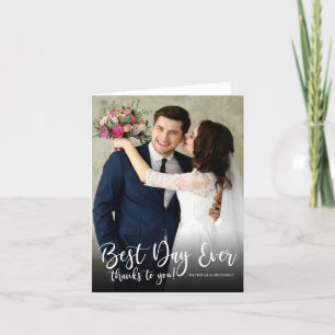 Melhor Dia de Todos Foto de Agradecimento de Casam