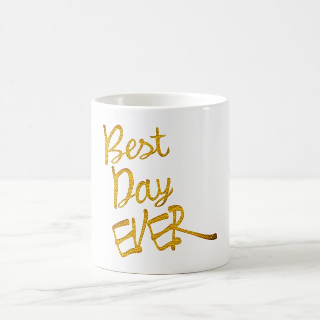 melhor dia, sempre inspirador, design de caneca al (Centro)