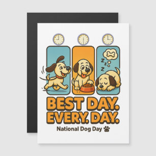 Melhor Dia Todos Os Dias - Cartão Magnético De Cão