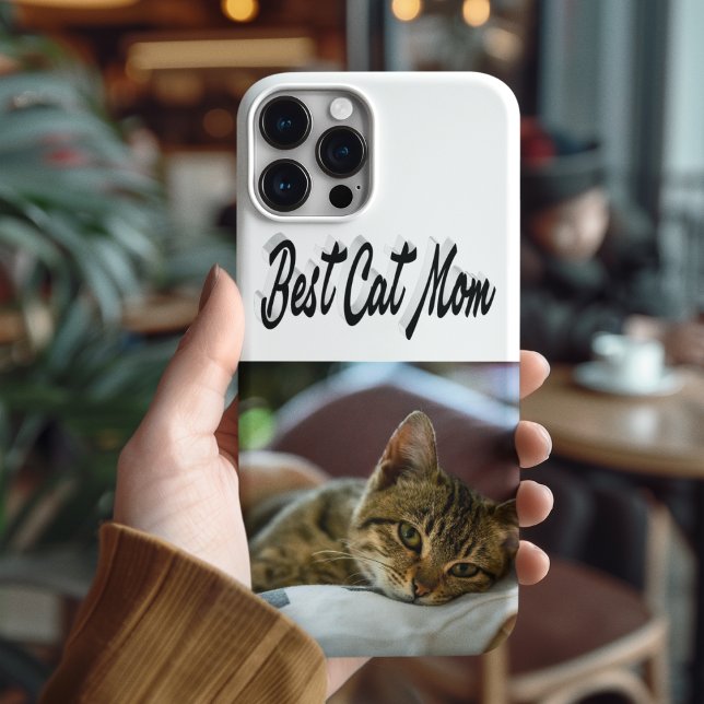 Melhor foto de mãe de gato texto preto (Criador carregado)