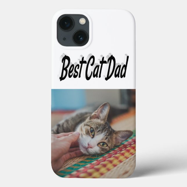Melhor Foto de Pai de Gato texto Preto  (Verso)