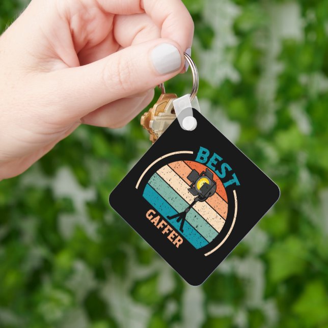 Melhor Gaffer - Chaveiro de Estilo Retroativo (Mão)