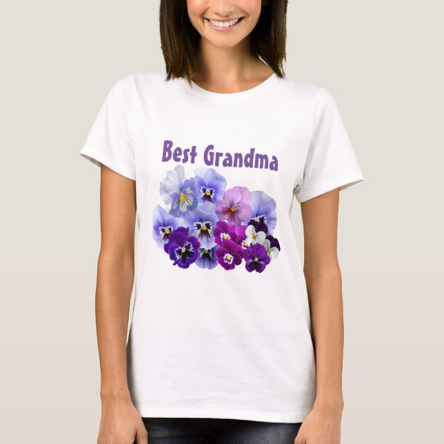 Melhor Ideia de Presente de Camiseta de Avó (Frente)