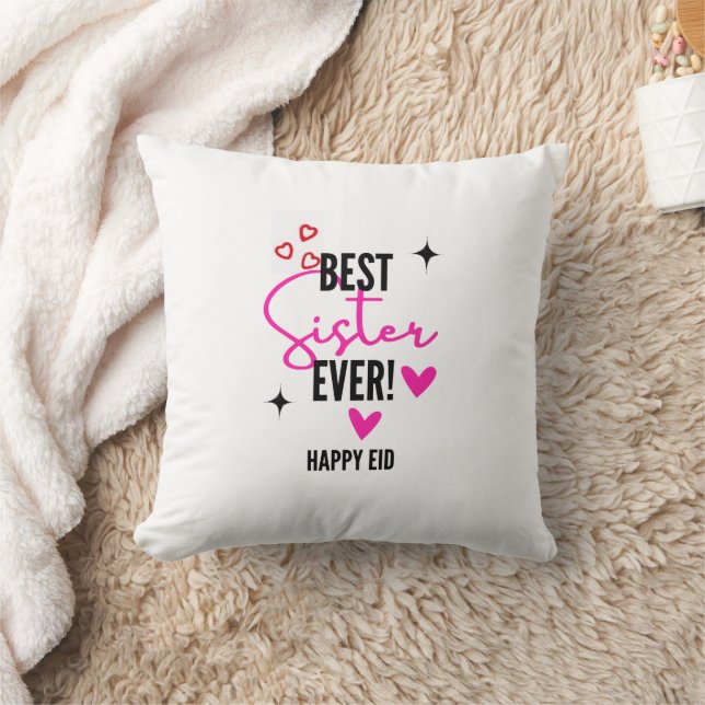 Melhor Irmã do Mundo Feliz Eid Almofada (Cobertor)