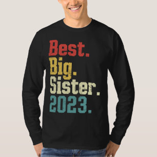 Melhor Irmã Mais Velha 2023 Camiseta Vintage Legal