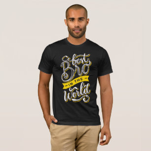 Melhor Irmão do Mundo - T-shirt retrô