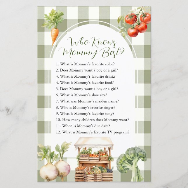 Melhor Jogo para Mamães de Mercado Fresco, em cres (Frente)