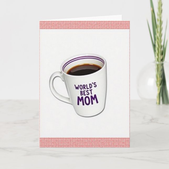 Melhor Mãe Caneca de Café Cartão (Frente)