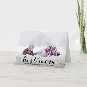 Melhor mãe Cartão de Dia de as mães para Caligra