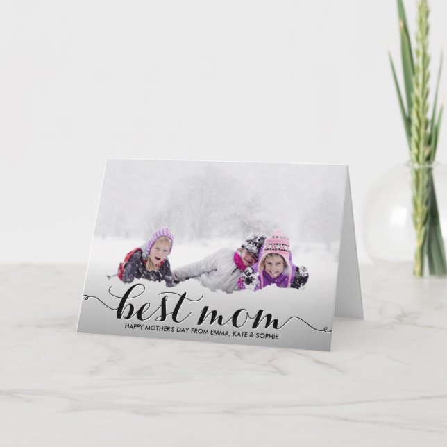 Melhor mãe | Cartão de Dia de as mães para Caligra (Frente)