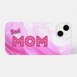 Melhor mãe, chiffon rosa-rosa elegante moderno