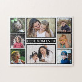 Melhor Mãe De 8 Fotos Collage Quebra-cabeça Jigsaw
